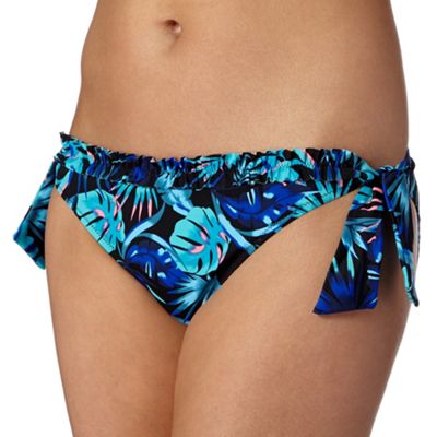 Ultimate Beach Blue tropic bunny tie side bikini bottoms